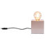 Florence Table Lamp, Black Cable, Copper