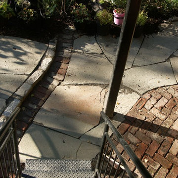 Courtyard patio landscape
