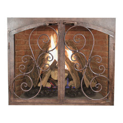 Custom Fireplace Door - Indoor Fireplaces