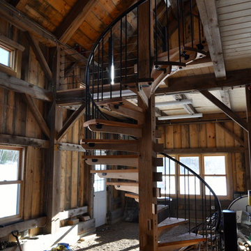 Custom design/build spiral staircase