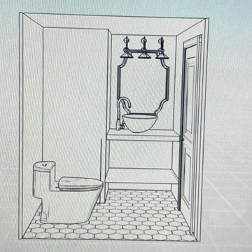 Guest bathroom up date