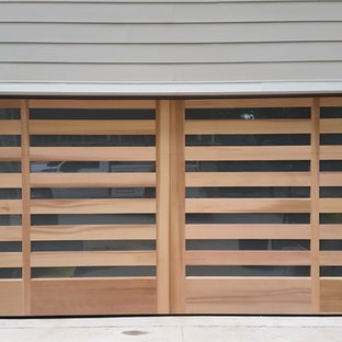 Inspiration for a modern attached double garage in Atlanta.