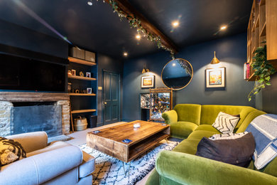 This is an example of a contemporary living room in Other.