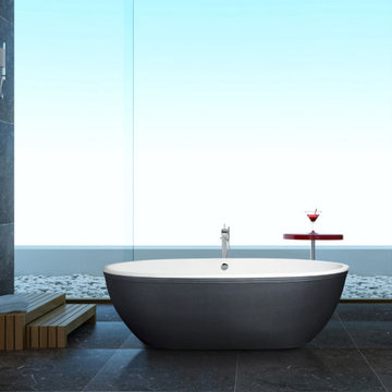 FREESTANDING LEATHER BATHTUB - PS-AQM-ST1-LEAT