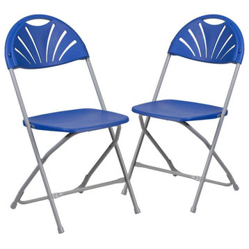 Flash Furniture Hercules Blue Plastic Folding Chair 2-Le-L-4-Bl-Gg