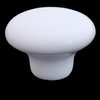 Round White Ceramic Cabinet or Dresser Knobs