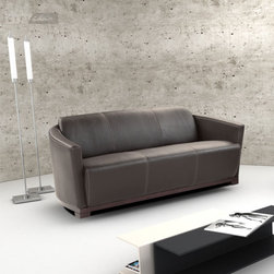 Hotel small leather sofa by Nicoletti - Products