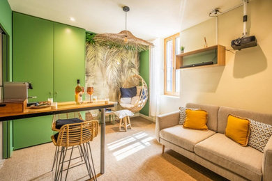 Idée de décoration pour une maison ethnique.