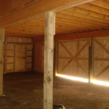 Saltbox Style Pole Barns