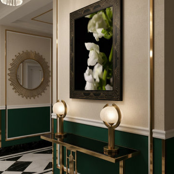 Single Snap Dragon Bloom Art Deco Style Wall Art
