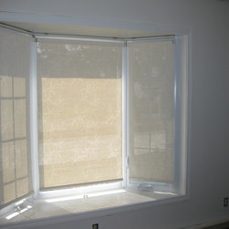 Bay Window Treatments - Roller Shades