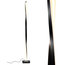 Brightech Helix - Modern LED Floor Lamp for Living Room Bright Lighting, Black