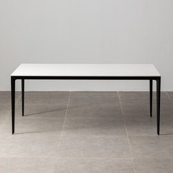 Minimalist Table &ndash; Innovation S - White / Black - Dining Tables