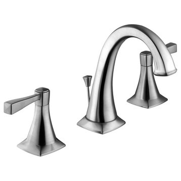 Design House 546937 Perth 1.2 GPM Widespread Bathroom Faucet - - Satin Nickel