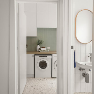 Contemporary Joslin Ensuite, Laundry & Bathroom Renovation