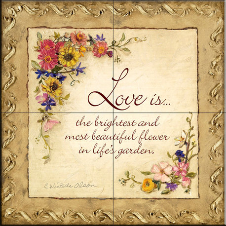 Tile Mural, Love Is by Charlene Olson