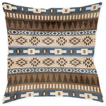Laural Home - Laural Home Sedona Canyon 17" x 18" Woven Decorative Pillow - Update your favorite sitting chair or couch with the Sedona Canyon Woven Decorative Pillow.  This intricate pattern indoor woven decorative pillow, "Sedona Canyon" features earth tone colors. The motif resembles a pattern familiar in many Southwestern designs, and is also known as a Ganado Print. This lively, southwesterly design will make a perfect addition to your bedroom or living room.   This Woven Pillow is made of a Cotton/Polyester blended cover and filled with Polyester.  Measuring at 17" x 18", This pillow is the perfect size for your living, den, or bedroom.  The double sided design allows you to not worry about a plain pillow decoration. This pillow can be spot cleaned only, with a mild detergent.