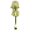 Solid Brass Door Knocker Dog Head 7 5/8"