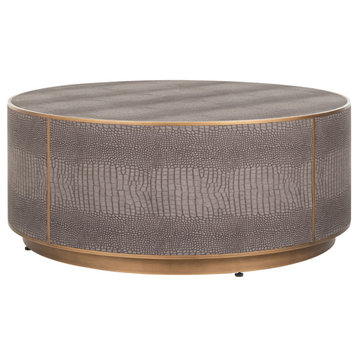 Patterned Leather Coffee Table | OROA Classio