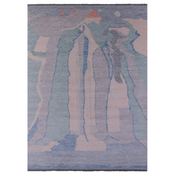 Hand Knotted Moroccan Wool Rug 9' 10" X 13' 8" - Q22285