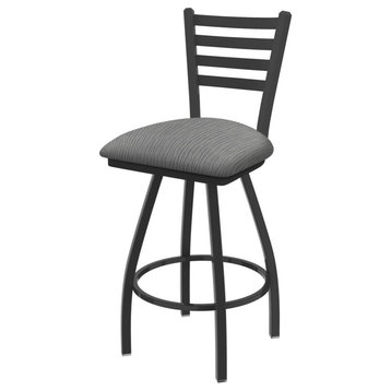 XL 410 Jackie 25 Swivel Counter Stool with Pewter Finish and Graph Alpine Seat