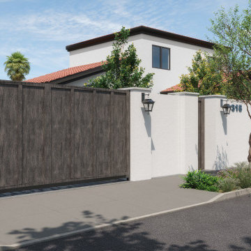 The Entrada Private Estate Entry | Custom Security Perimeter & Artisan Gate