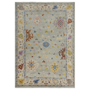 Alora Decor Muse 9' x 12' Gray/Beige/Blue/Purple/Red/Yellow Hand Knotted Rug