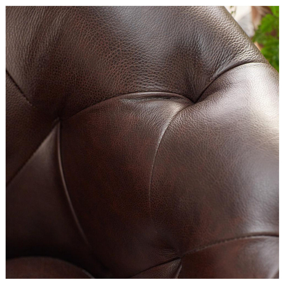 Chocolate Leather Club Chair