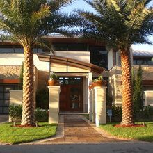 driveway and landscaping