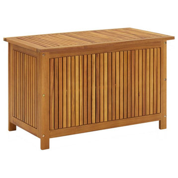 vidaXL Outdoor Storage Deck Box Chest for Patio Cushions Tools Solid Wood Acacia
