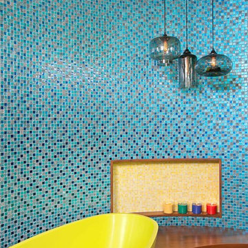 Unconventional Color Master Bathroom