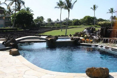Tropical pool in Hawaii.
