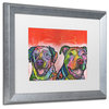 Dean Russo 'Bonner Brinson' Framed Art, Silver Frame, 16"x20", White Matte