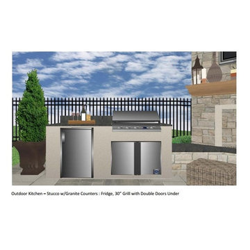 Houston Patio With Restoration Hardware Furniture, Fireplace & Outdoor Kitchen