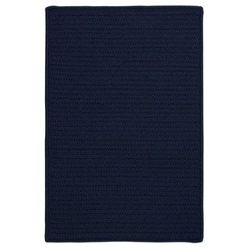 Colonial Mills Simply Home Solid H561 Navy Indoor/Outdoor Area Rug, 2'x4'