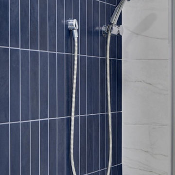 North Summerlin Deep Blue Master Bathroom