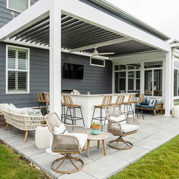 Residential: Motorized Louvered Pergola in Virginia Beach, VA