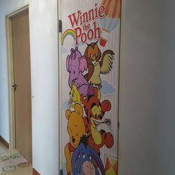 "Winnie The Pooh" Bomb Shelter Door Sticker Installation - Prints & Posters