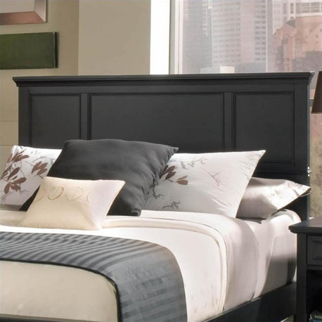 Homestyles Bedford Wood Queen Headboard in Black
