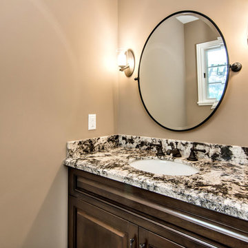Crazy Horse Granite Powder Room Vanity