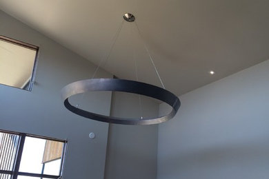 Inspiration for a modern living room remodel in Denver