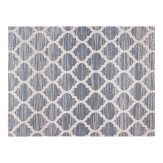 Anji Mountain 36x48 Mitte Gray/Beiged Chair Mat Rug - Rugs Town