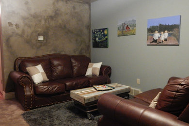 Living room - cottage living room idea in Salt Lake City