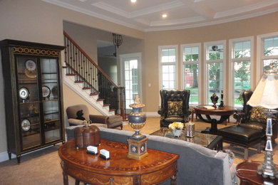 Inspiration for an eclectic family room remodel in Other