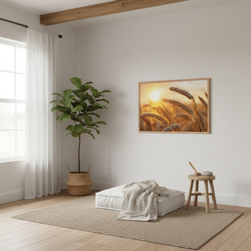 Amber Waves Modern Farmhouse Style Wall Art