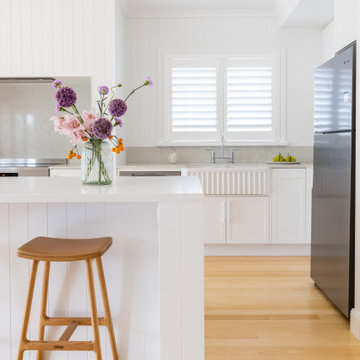 Minimalist White Queenslander Renovation