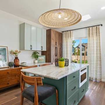 Calming Sage Green Kitchen