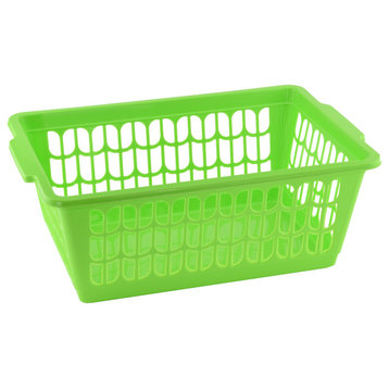 Small Plastic Storage Organizing Basket, 32-1188, Green