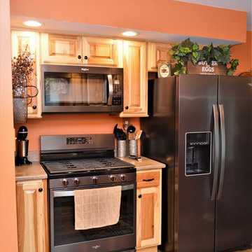 Kingsbury, IN. Haas Signature Collection. Natural Rustic Hickory Kitchen