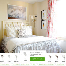bedroom swing arm light